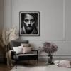 Woman With Scarf Poster