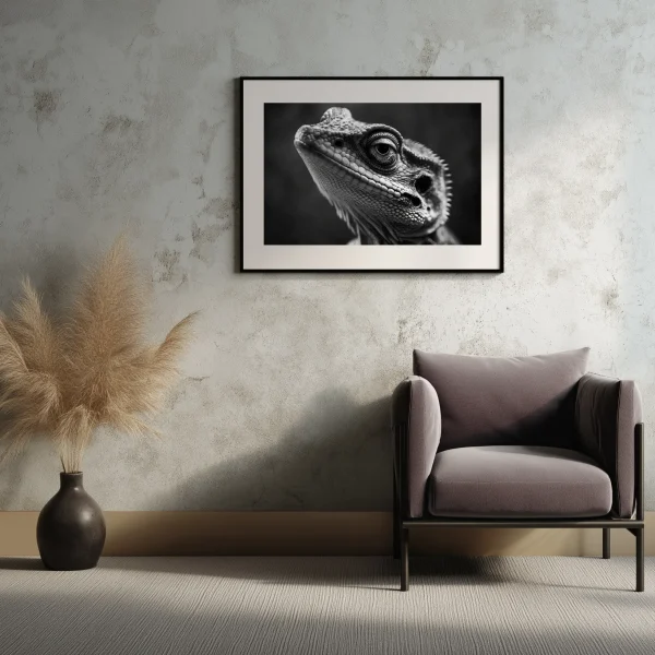 Curious Lizard Poster