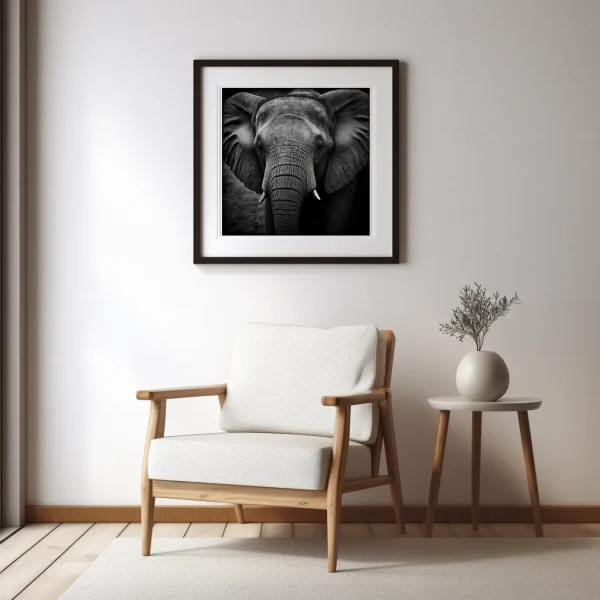 Elephant Elegance Poster