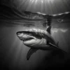Great White Shark Poster - ArtRaccoon.